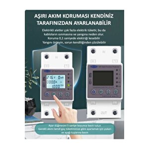 Tomzn Kaçak Akım Koruma Rölesi Ve Yüksek Voltaj Ve Akım Koruyucu Röle 80a Devrimsel Yenilik