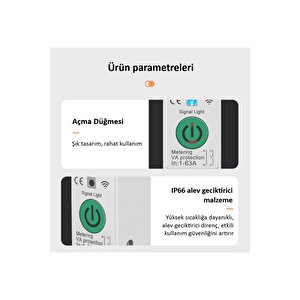 Tomzn Akıllı Wifi Voltaj Ve Akım Koruma Rölesi 63A Dahili Enerji Ölçer 63A - Akıllı Sigorta