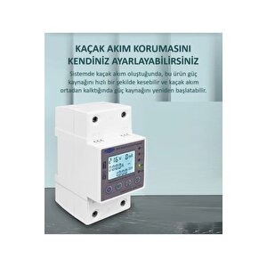 Tomzn Kaçak Akım Koruma Rölesi Ve Yüksek Voltaj Ve Akım Koruyucu Röle 63a Devrim Niteliğinde Yenilik