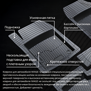 Skoda Octavia 2001 Ile Uyumlu 4d Havuzlu Üniversal Yeni Nesil Pro Paspas Siyah - Universal New Generation Pro Mat With 4d Pool Grey