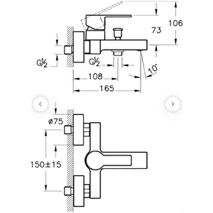 Flo S A41937 Banyo Bataryası Krom