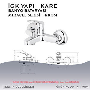 İgk Yapi – Kare Kmi4004 Miracle Banyo Bataryası