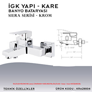 İgk Yapi – Kare Kra29004 Siera Banyo Bataryası