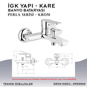 İgk Yapi – Kare Kpe41004 Perla Banyo Bataryası