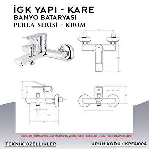 İgk Yapi – Kare Kpe41004 Perla Banyo Bataryası