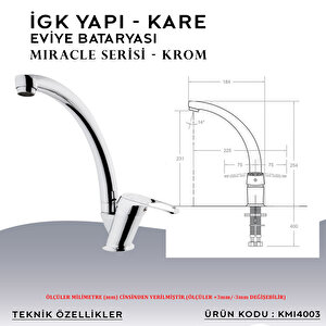İgk Yapi – Kare Kmi4003 Miracle Eviye Bataryası