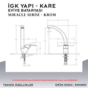 İgk Yapi – Kare Kmi4003 Miracle Eviye Bataryası