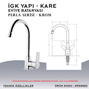 İgk Yapi – Kare Kpe41003 Perla Eviye Bataryası