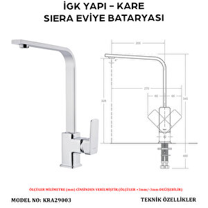 İgk Yapi – Kare Kra29003 Siera Eviye Bataryası