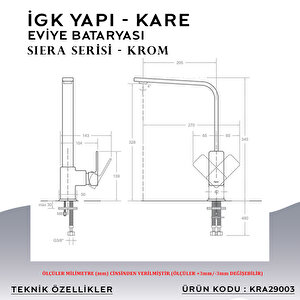 İgk Yapi – Kare Kra29003 Siera Eviye Bataryası