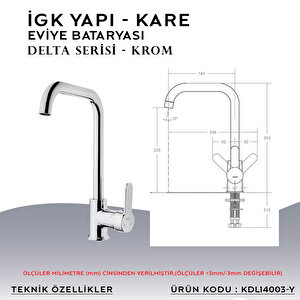 İgk Yapi – Kare Kdl14003-y Delta Eviye Bataryası