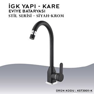 İgk Yapi – Kare Kst30011-k Stil Eviye Bataryası