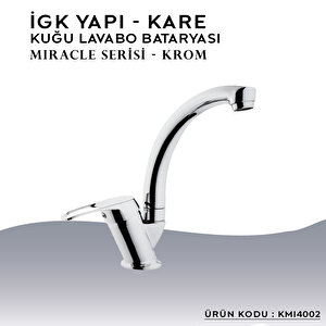İgk Yapi – Kare Kmi4002 Miracle  Kuğu Lavabo Bataryası
