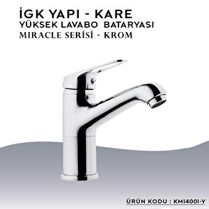 İgk Yapi – Kare Kmi4001-y Miracle Yüksek Lavabo Bataryası