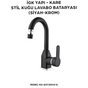 İgk Yapi – Kare Kst30010-k Stil Kuğu Lavabo Bataryası