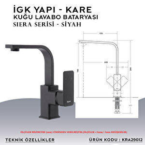 İgk Yapi – Kare Kra29012 Siera Kuğu Lavabo Bataryası