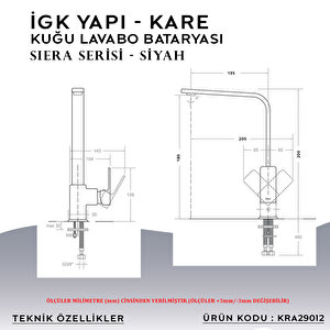 İgk Yapi – Kare Kra29012 Siera Kuğu Lavabo Bataryası