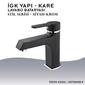 İgk Yapi – Kare Kst30009-k Stil Lavabo Bataryası
