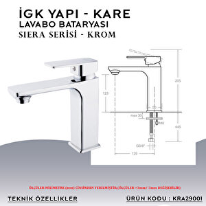 İgk Yapi – Kare Kra29001 Siera Lavabo Bataryası