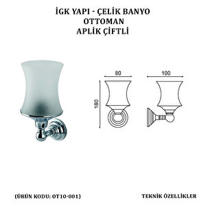 İgk Yapi - Çeli̇k Banyo Ottoman Çi̇ft Apli̇k (ot10-001)