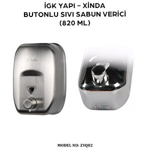 İgk Yapi – Xinda Manuel Butonlu Sıvı Sabun Dispanseri 820ml (zyq82)