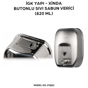 İgk Yapi – Xinda Manuel Butonlu Sıvı Sabun Dispanseri 820ml (zyq82)