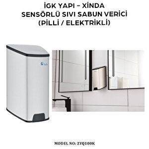 İgk Yapi – Xinda Fotoselli Pilli / Elektrikli Sıvı Sabun Dispanseri (zyq100k)