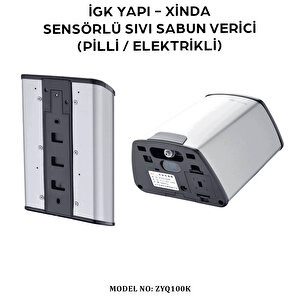 İgk Yapi – Xinda Fotoselli Pilli / Elektrikli Sıvı Sabun Dispanseri (zyq100k)