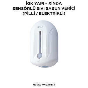 İgk Yapi – Xinda Fotoselli Pilli / Elektrikli Sıvı Sabun Dispanseri 1100ml (zyq110)