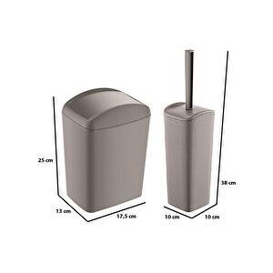 Soft Çöp Kovası Ve Wc Fırçası Terra