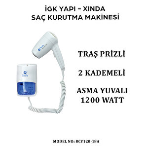 İgk Yapi – Xinda Kordonlu Saç Kurutma Makinesi (rcy120-18a)