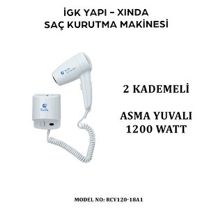 İgk Yapi – Xinda Kordonlu Saç Kurutma Makinesi (rcy120-18a1)