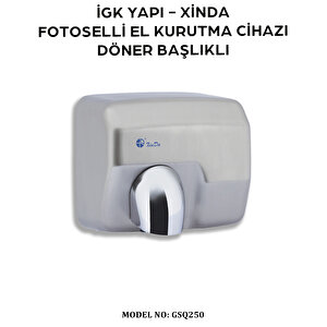 İgk Yapi – Xinda Fotoselli Döner Başlıklı El Kurutma Cihazı (gsq250)