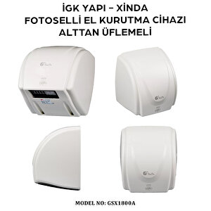 İgk Yapi – Xinda Fotoselli Alttan Üflemeli El Kurutma makinesi (gsx1800a)
