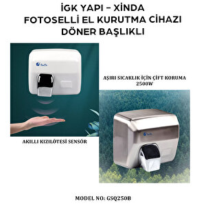 İgk Yapi – Xinda Fotoselli Döner Başlıklı El Kurutma Makinesi (gsq250b)