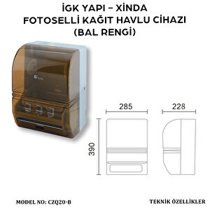 İgk Yapi – Xinda Fotoselli Bal Rengi Kağıt Havlu Makinesi (czq20-b)