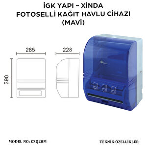 İgk Yapi – Xinda Fotoselli Mavi Kağıt Havlu Makinesi (czq20-m)