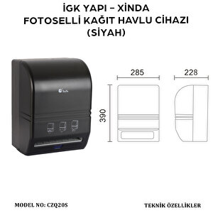 İgk Yapi – Xinda Fotoselli Siyah Kağıt Havlu Makinesi (czq20-s)