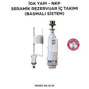 İgk Yapi - Nkp 0110 Seramik Rezervuar İç Takımı (basmalı Sistem)