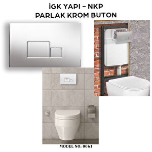 İgk Yapi - Nkp 0061 Parlak Krom Buton