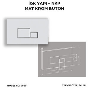 İgk Yapi - Nkp 0060 Mat Krom Buton
