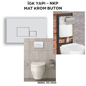 İgk Yapi - Nkp 0060 Mat Krom Buton