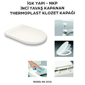 İgk Yapi - Nkp 0336 İnci̇ Yavaş Kapanan Thermoplast Klozet Kapağı