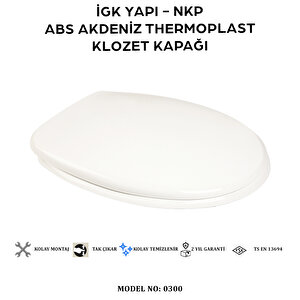 İgk Yapi - Nkp 0300 Abs Akdeni̇z Thermoplast Klozet Kapağı