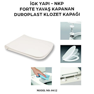 İgk Yapi - Nkp 0412 Forte Yavaş Kapanan Duroplast Klozet Kapağı