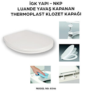 İgk Yapi - Nkp 0346 Luande Yavaş Kapanan Thermoplast Klozet Kapağı