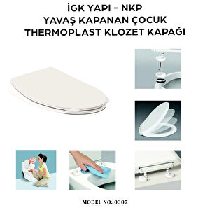 İgk Yapi - Nkp 0307 Çocuk Yavaş Kapanan Thermoplast Klozet Kapağı