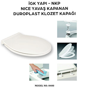 İgk Yapi - Nkp 0400 Nice Yavaş Kapanan Duroplast Klozet Kapağı