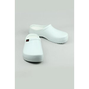 Yepa Palflex Doktor, Hemşire, Aşçı, Günlük, Bahçe Terliği Unisex Beyaz