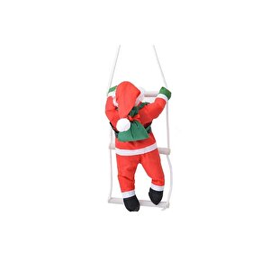 58 Cm Merdi̇vene Tirmanan Noel Baba Büyük Boy Yilbaşi Çam Ağaci Süsleri̇ Yilbaşi Süsü Vi̇tri̇n Süsleri̇